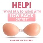 [Party Dress Solutions] Chalone Adhesive Silicone Strapless Backless Bra Low Front Bare Back Stay Up