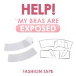 [Party Dress Solutions] Chalone Fashion Tape Prevents Exposure Keeps Apparel Secure In Place Low Neckline