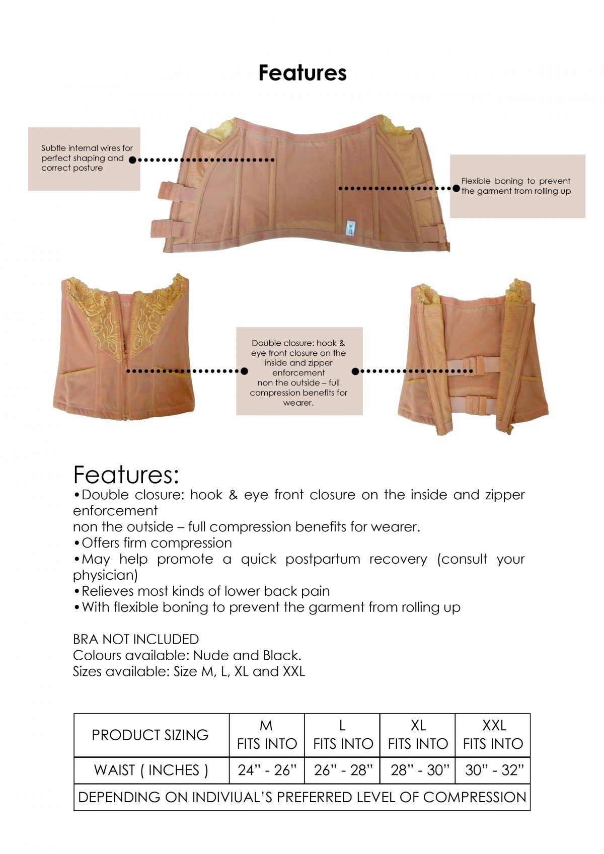 [Shapewear Solution] Chalone Tummy Shrinking Waist Cincher Flatten Smoothen Shape Tummy Tight Fitting Dress Look Slimmer Good Posture - Image 7