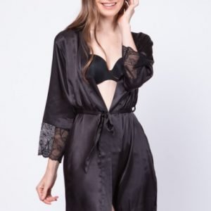 Calista Satin Robe Bridal Wedding Gift Makeup Photoshoot - Image 4