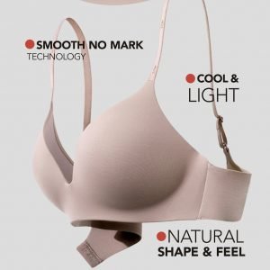 [Most Comfy] Leah Side Slimming Wireless Seamless Bra Suitable for Low Neckline T-shirt outfit Comfort Padded - Image 6