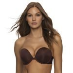 Evolve Deep V-Plunge Low Front Padded Non Slip Stay Up Strapless Bra Seamless Push Up for Low V Neck Outfit