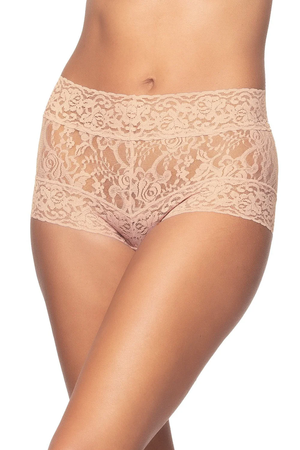 e1054f8096358dd7c379cfdc02ee586d50c19740be0ce4407d5a6924faaa115a_2f4d21cc-c707-483a-8342-1d1f2ea01015 Signature Stretch Lace Hi-Waisted Boyleg Panty - Image 1