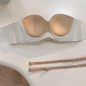 Non Wired Padded Strapless Push Up Bra for Small Busts Stay Up Slip Free No Silicone Comfortable Fit Supportive Invisible under Clothing Perfect for T-shirt material - Image 4