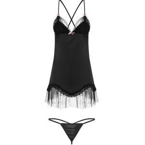 Satin & Tulle Nightslip & G-String Set Perfect Wedding Gift Playful Fun Staycation Weekends Getaways Holidays - Image 3